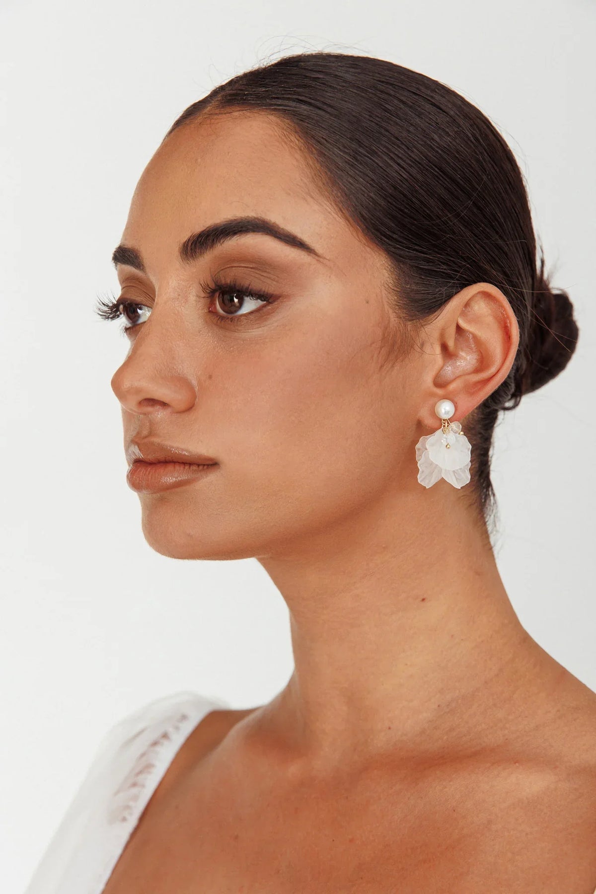 Earth Angel Petal Earrings Gold