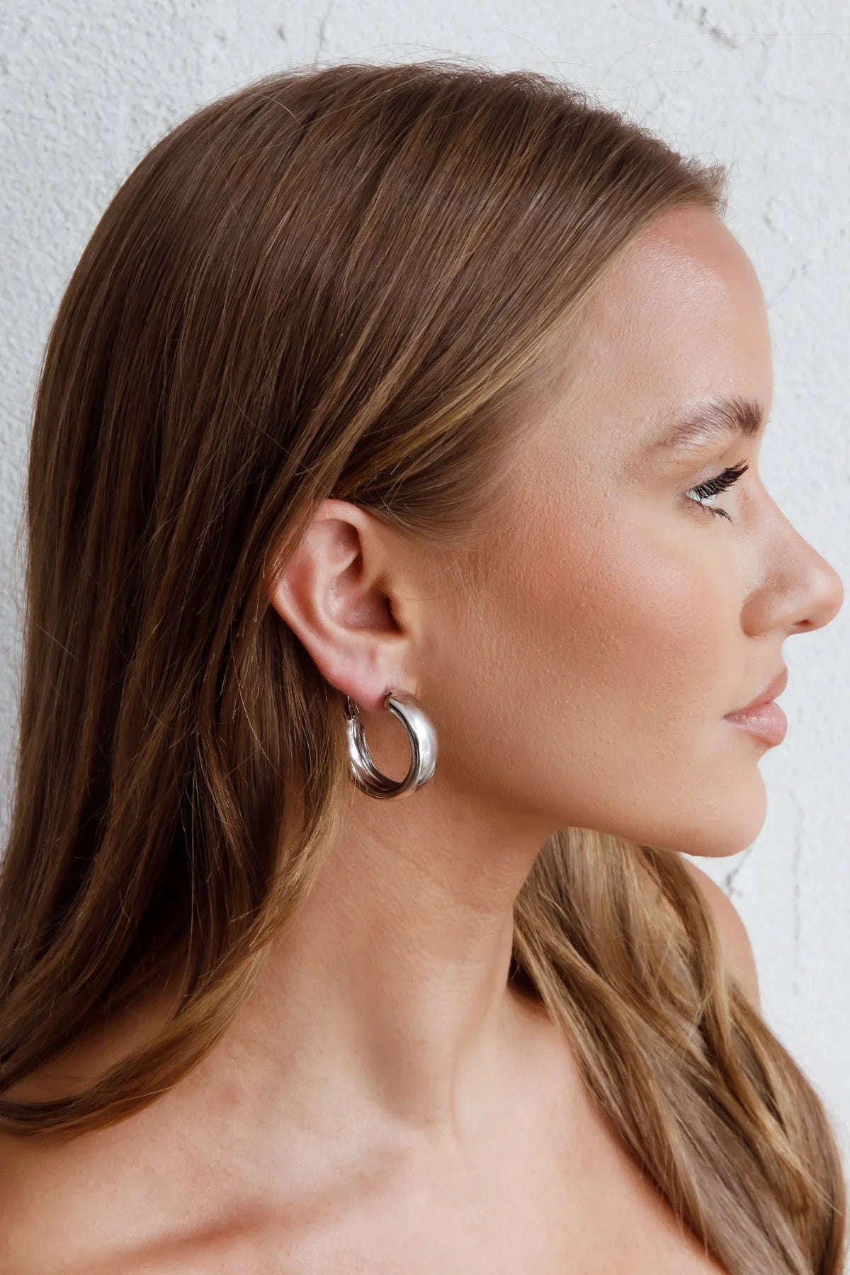 Osiris Hoop Earrings Silver