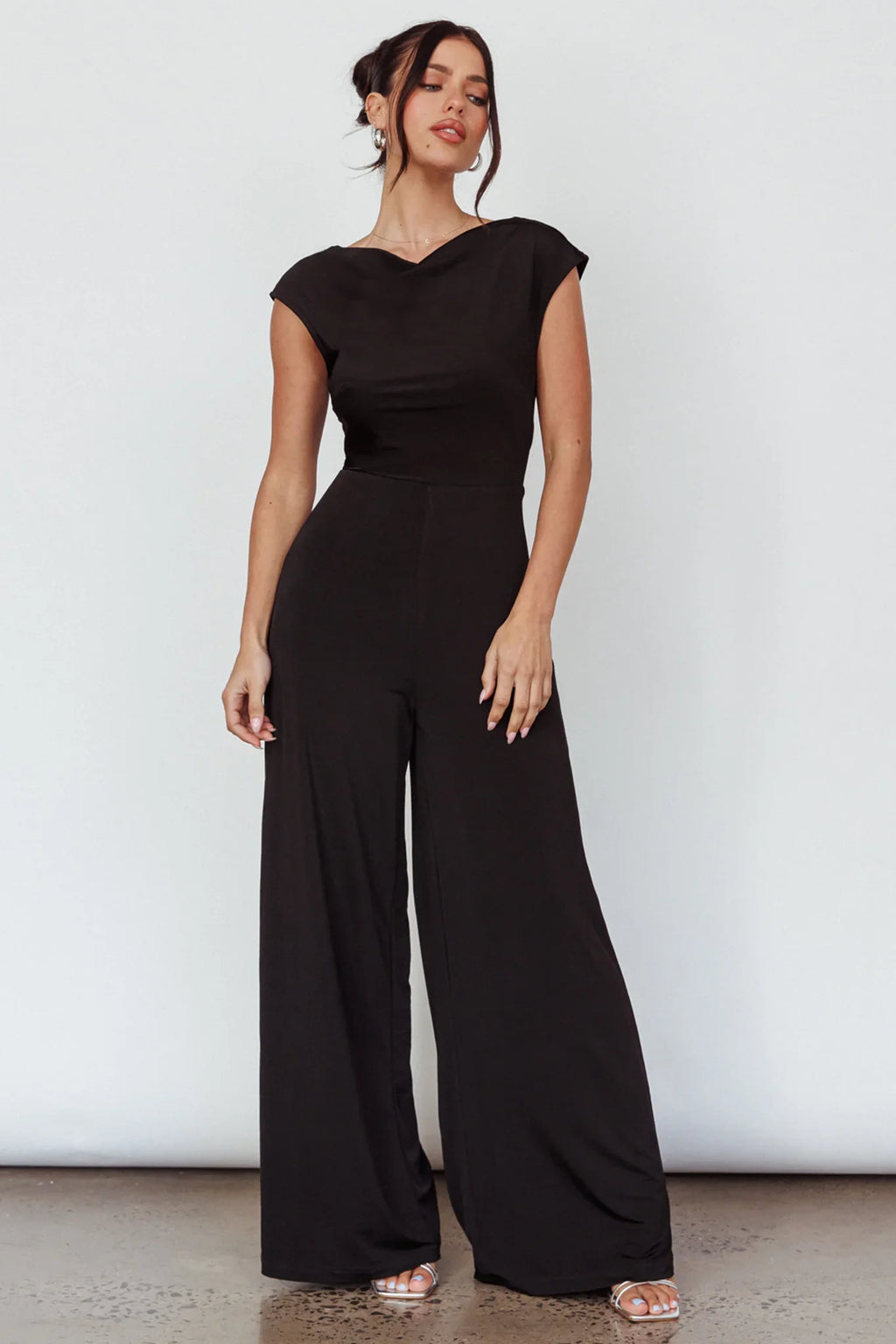 Lucinda Twist Back Jumpsuit Black