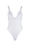 VDM The Label Olivia White Rib One-Piece Swimsuit