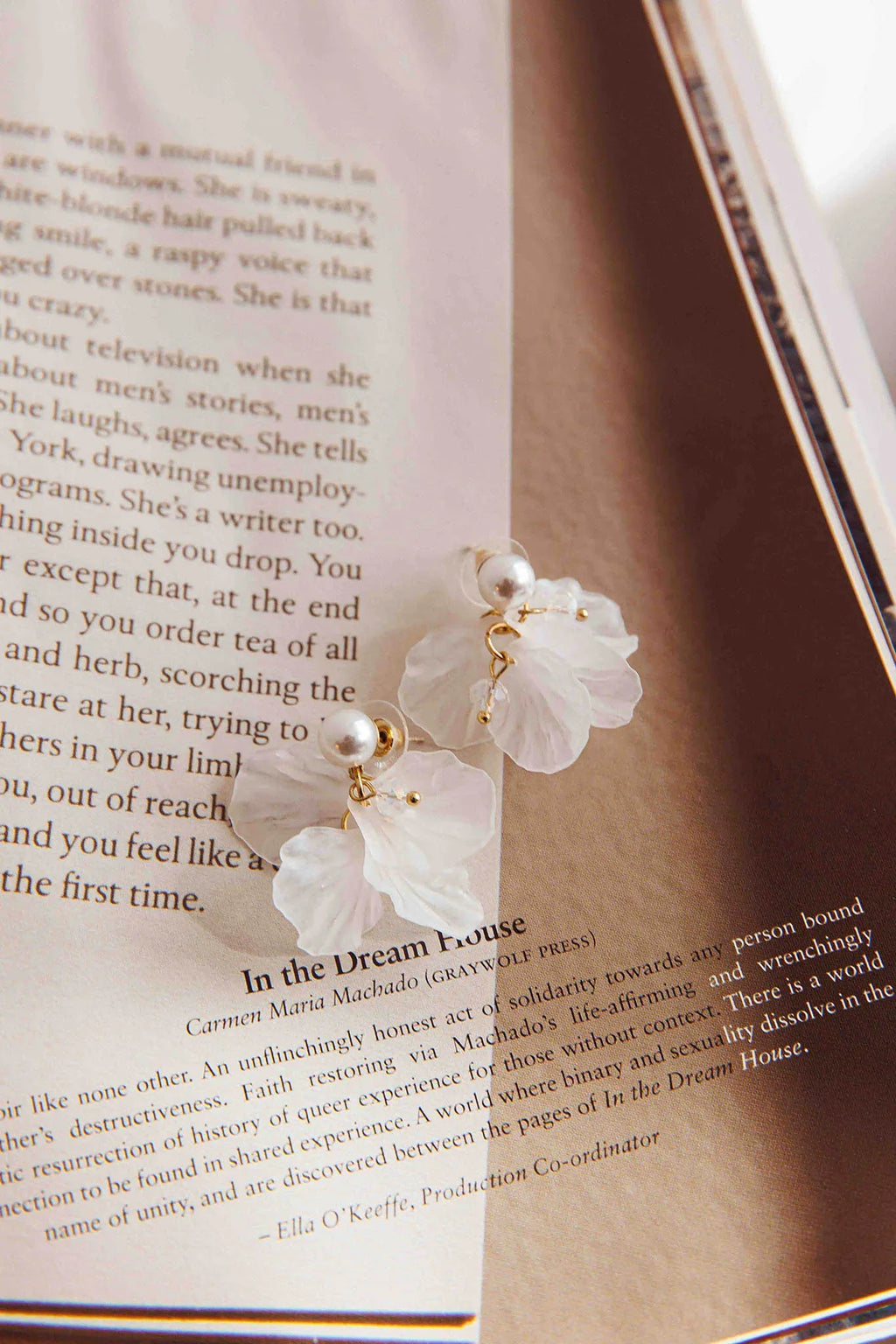 Earth Angel Petal Earrings Gold