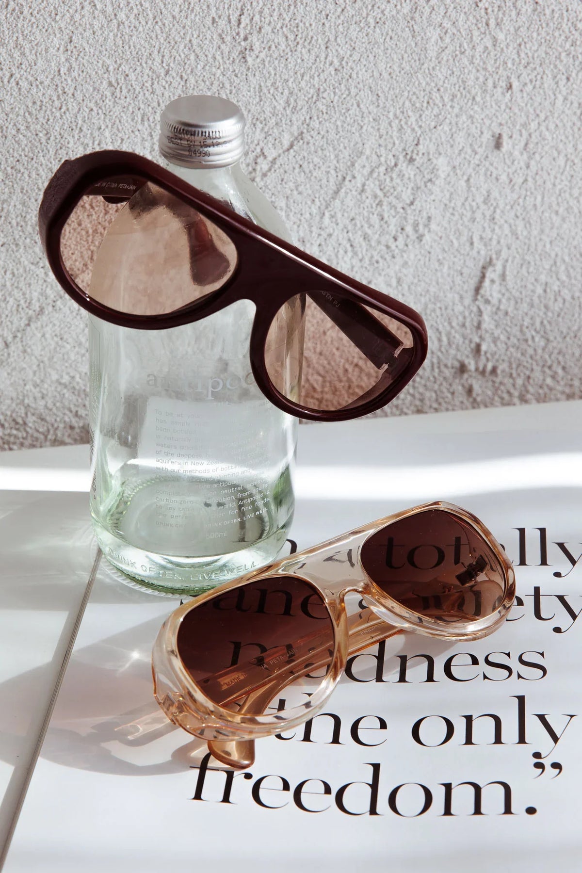 Peta And Jain Freja Sunglasses Crystal Tan