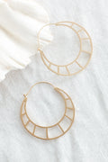 Dinah Hoop Earrings Gold