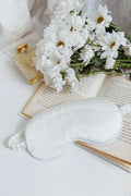 Sweet Dreams Satin Eye Mask White