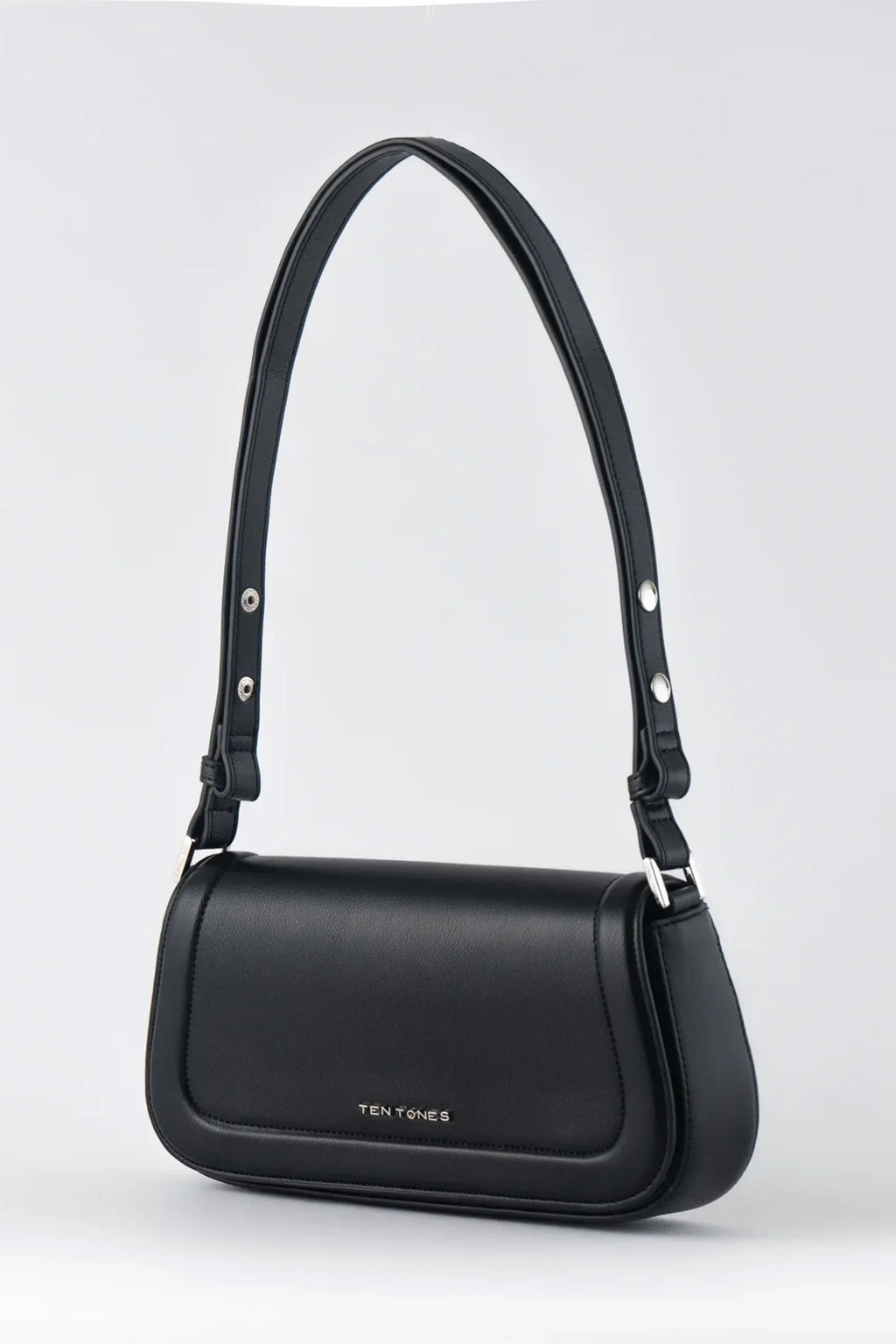 TEN TONES Bruno Baguette Bag Black