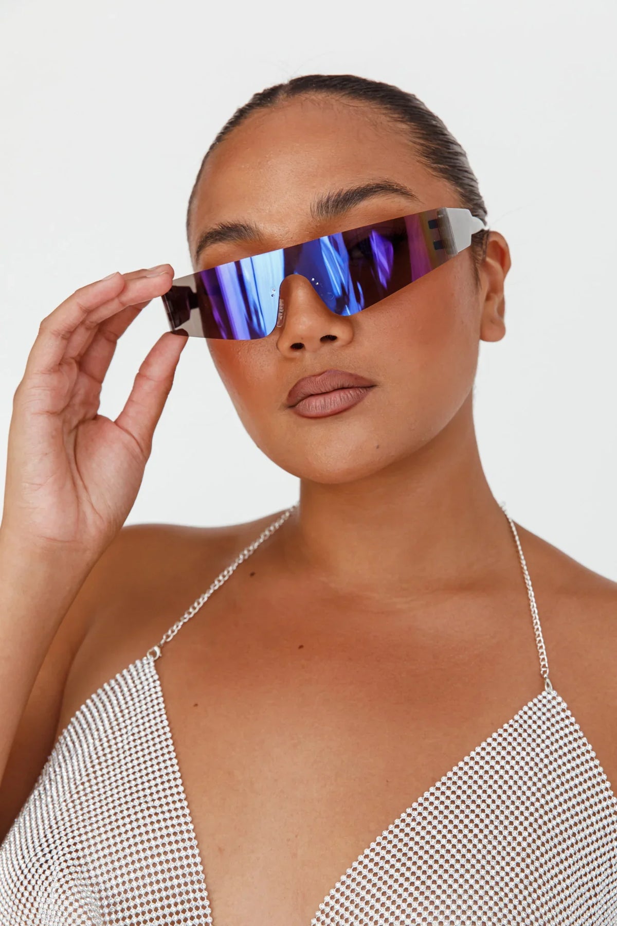 Riptide Oval Sunglasses Purple