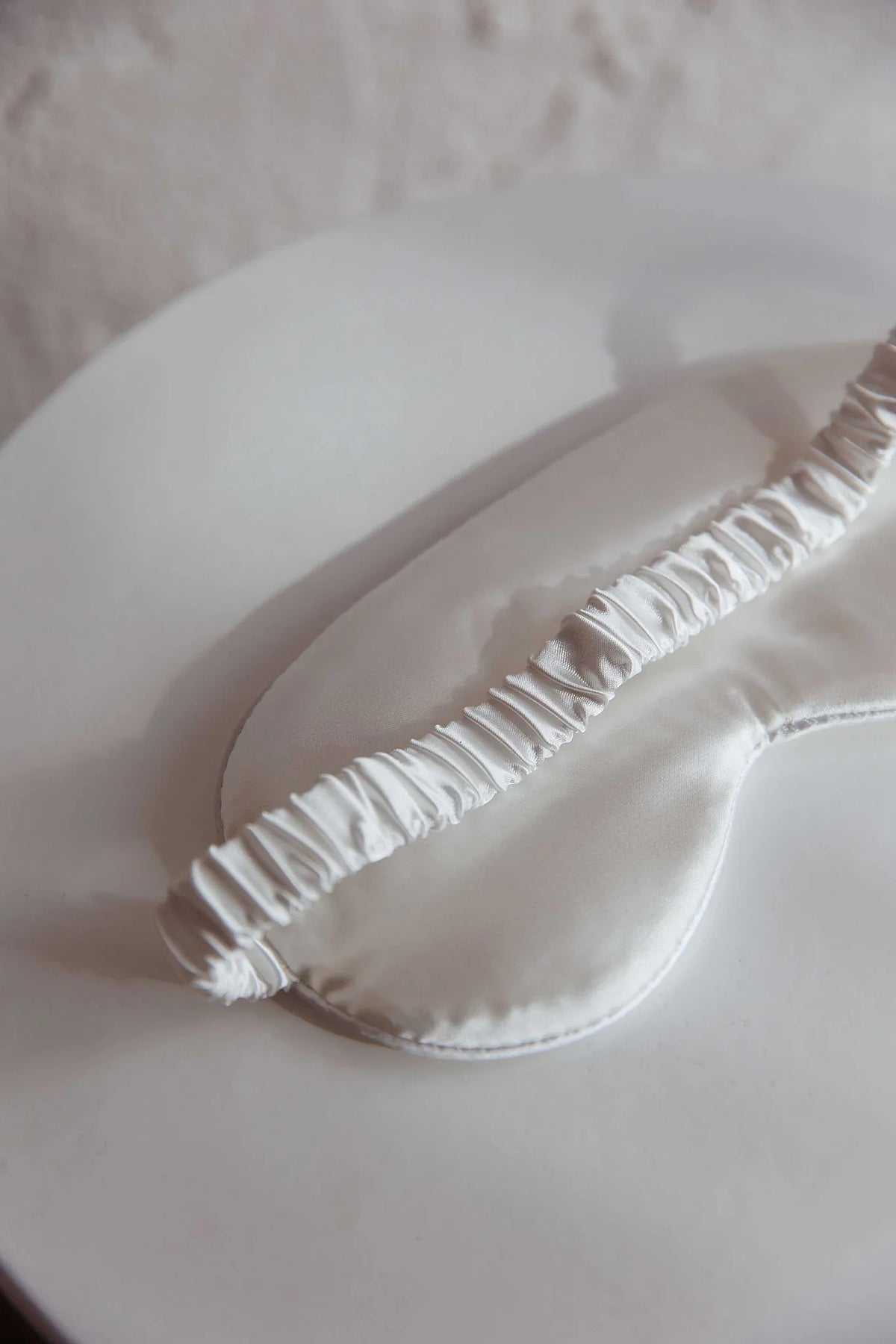 Sweet Dreams Satin Eye Mask White