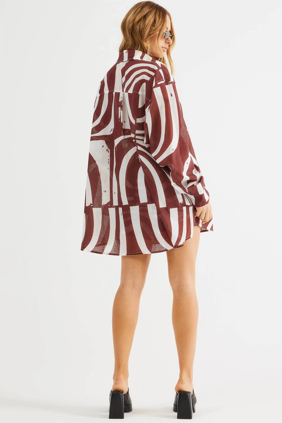 SNDYS Heather Shirt Swirl Brown