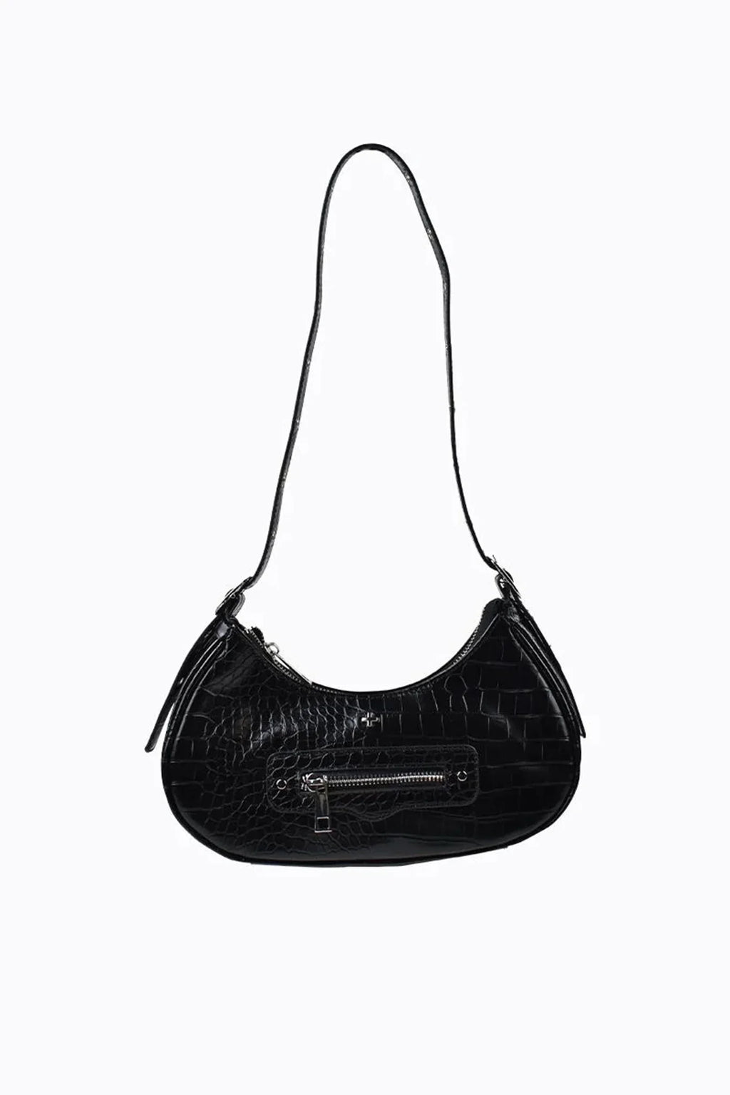 Peta And Jain Moto Shoulder Bag Black