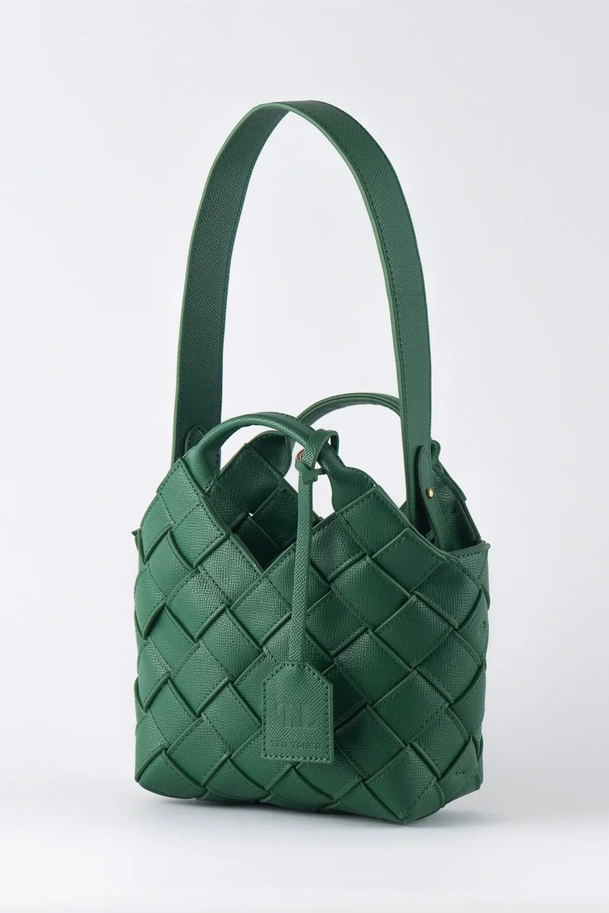 TEN TONES Clementine Woven Mini Tote Green