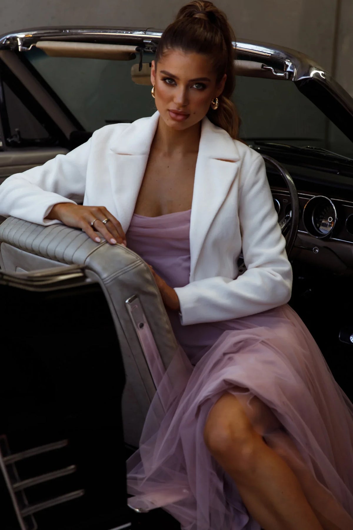 Tres Jolie Crop Jacket White