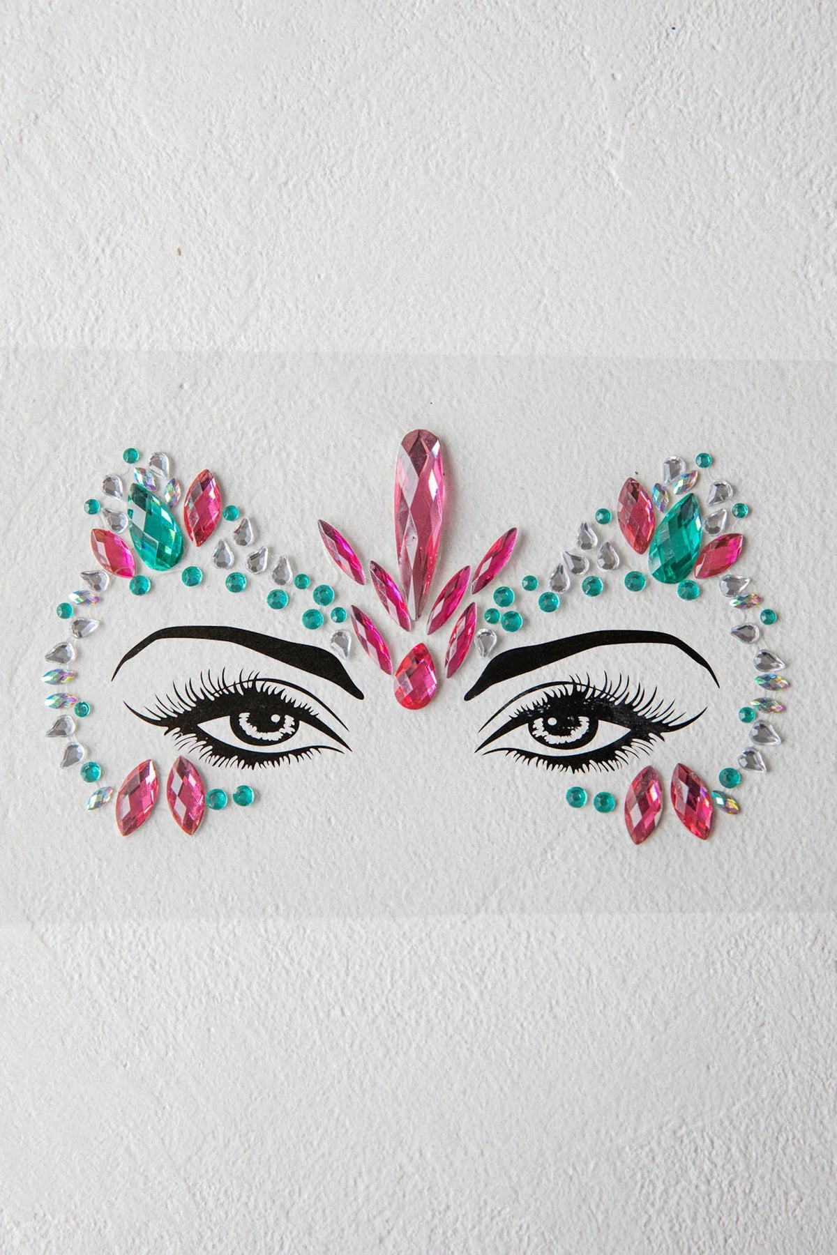 Electric Nights Face Jewels Multi D