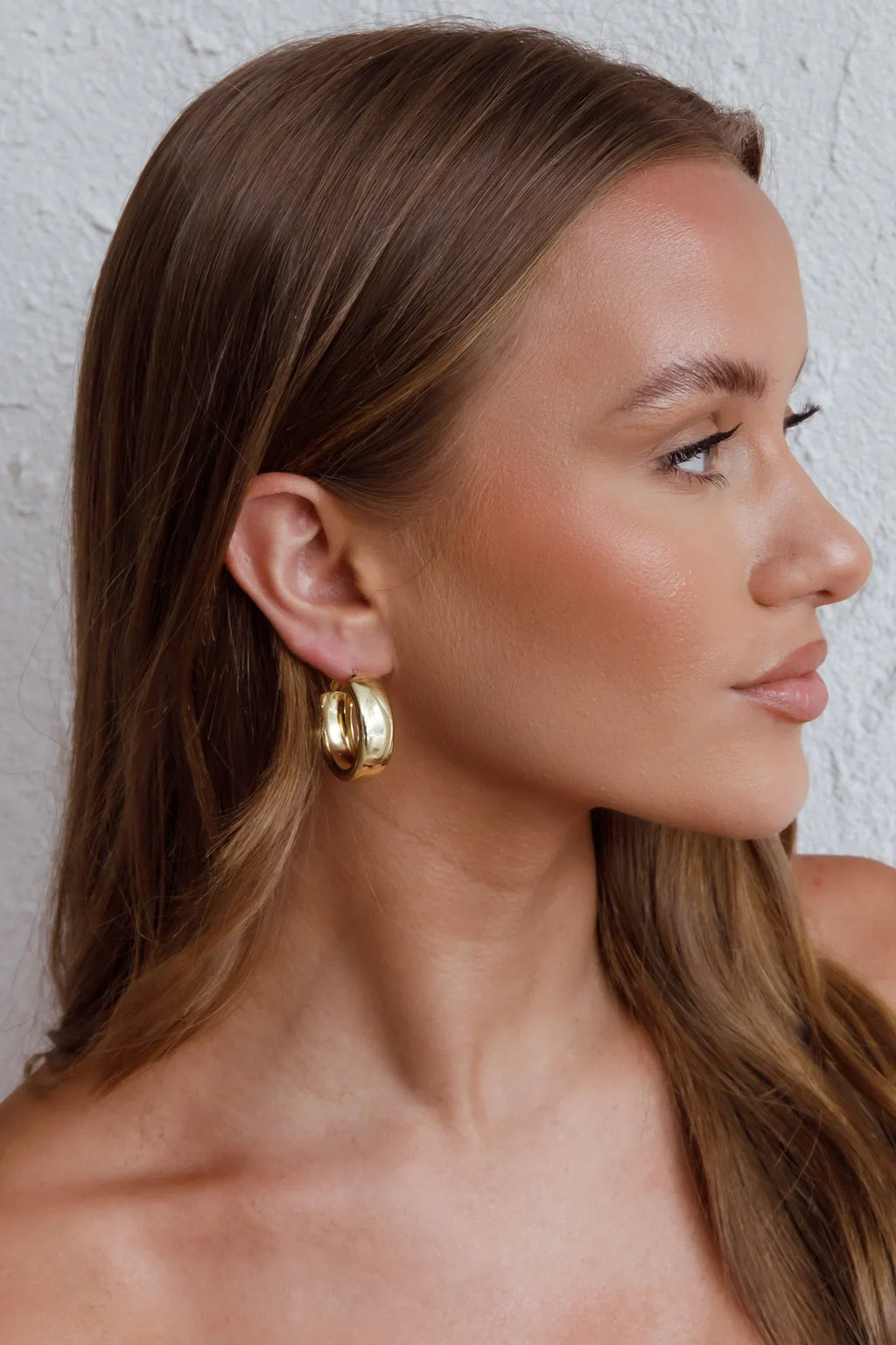 Osiris Hoop Earrings Gold