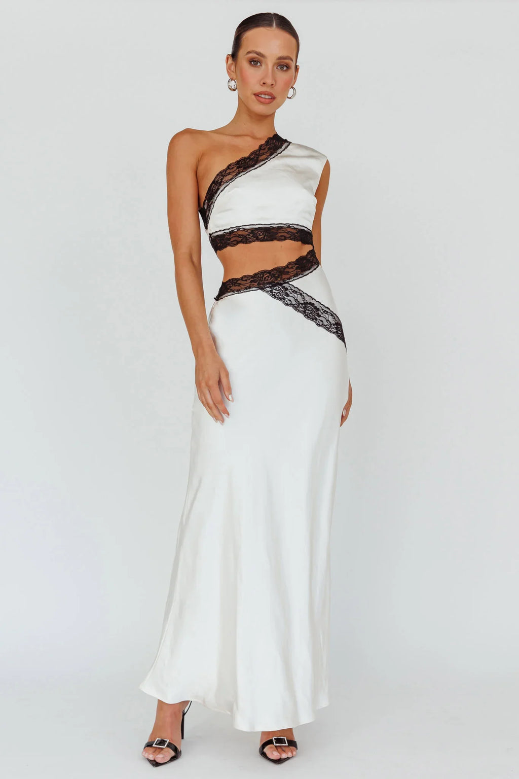 Mahli One-Shoulder Maxi Dress Champagne