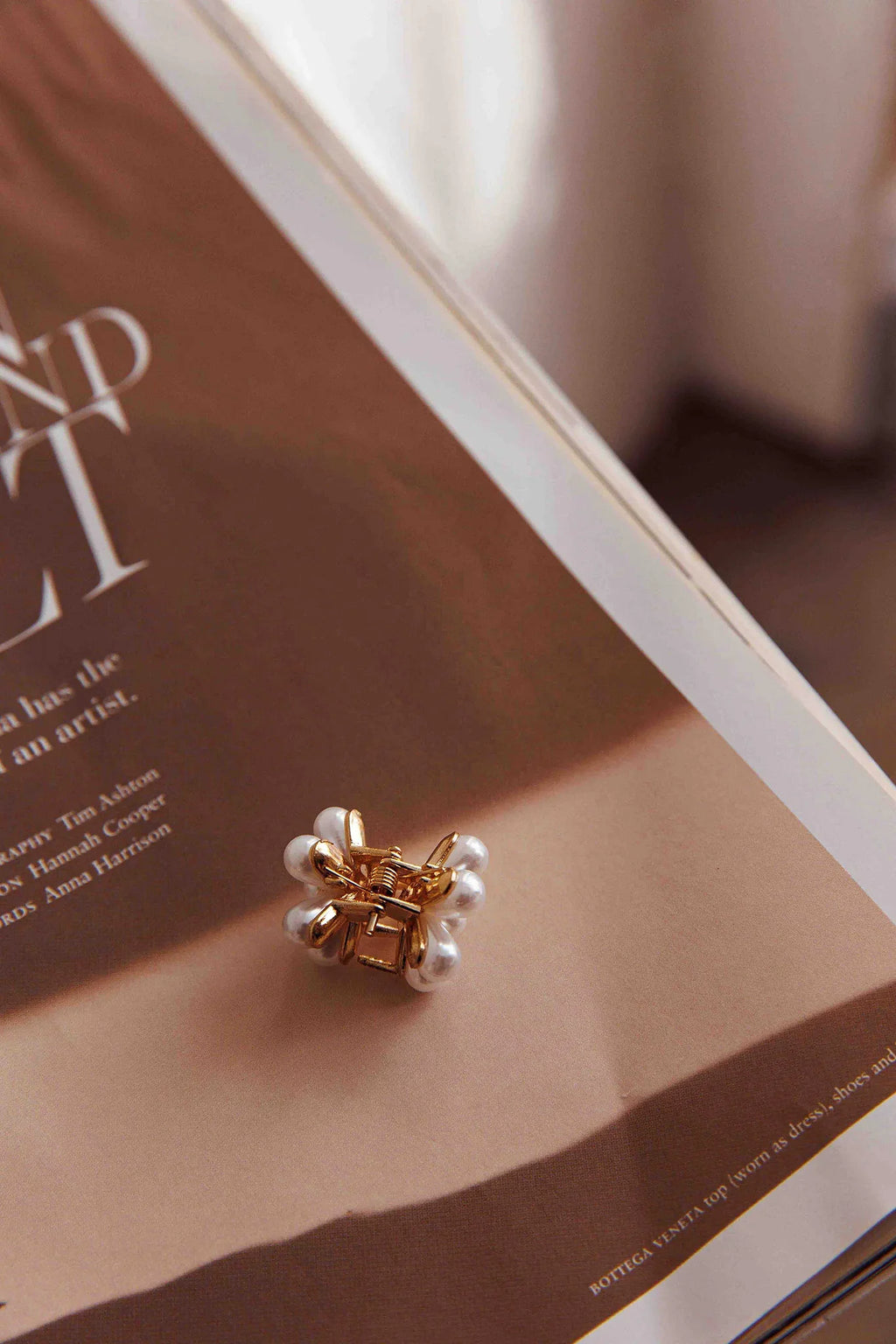 Aurelia Pearl Flower Hairclip Set