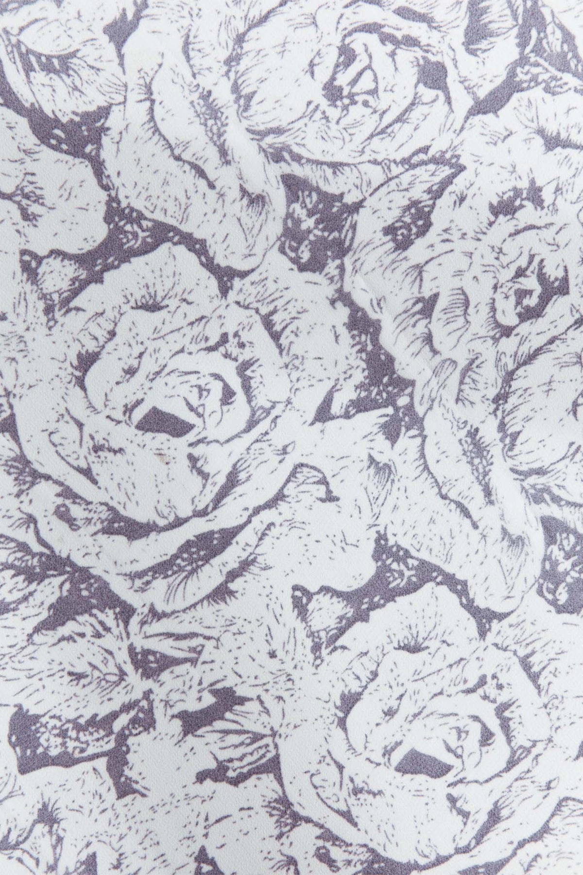 Sundaze Square Scarf Roses Grey