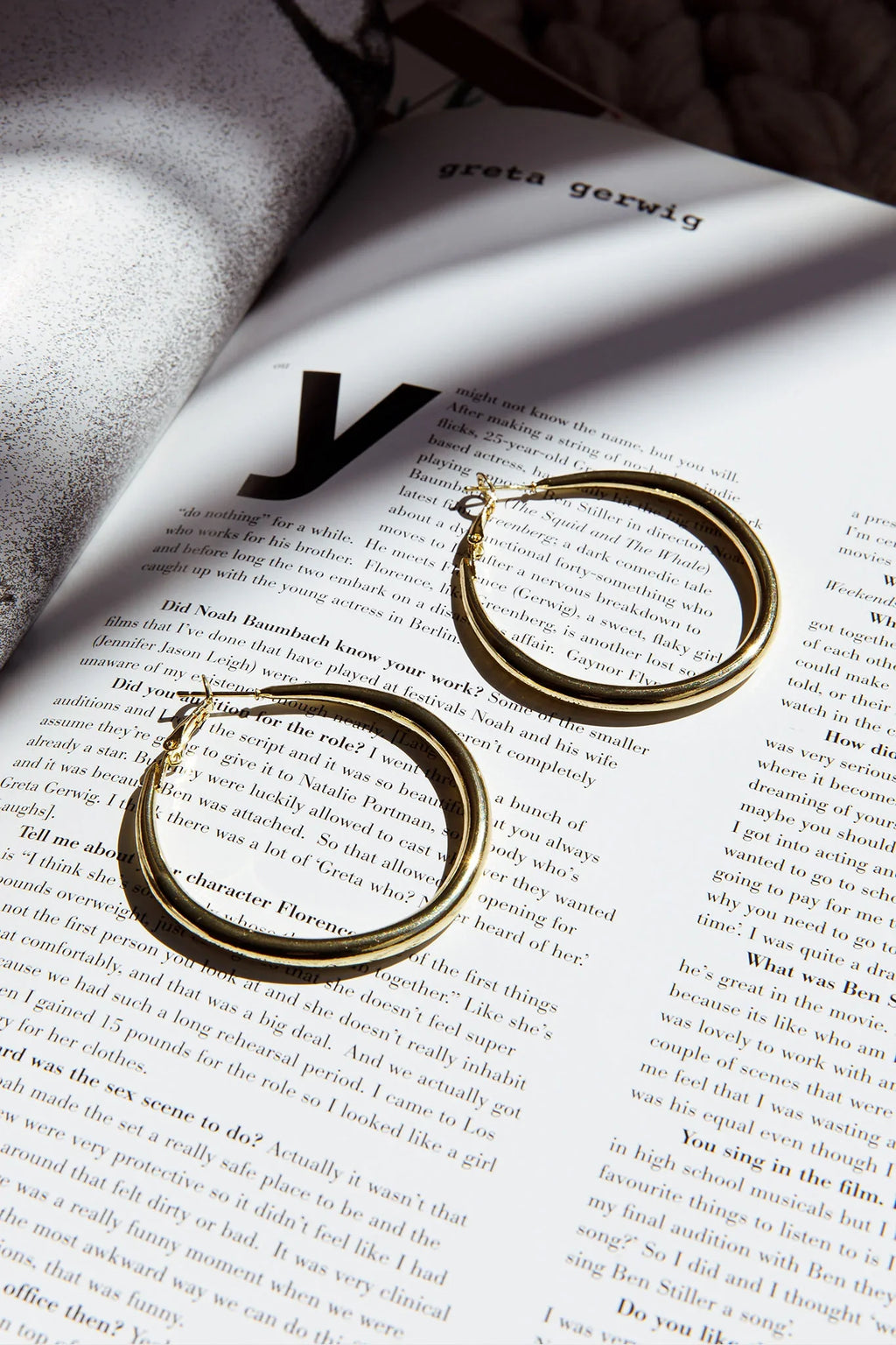 Hailey Large Hoop Earrings Gold