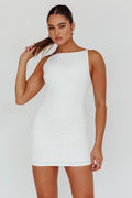 Chella Sleeveless Mini Dress White