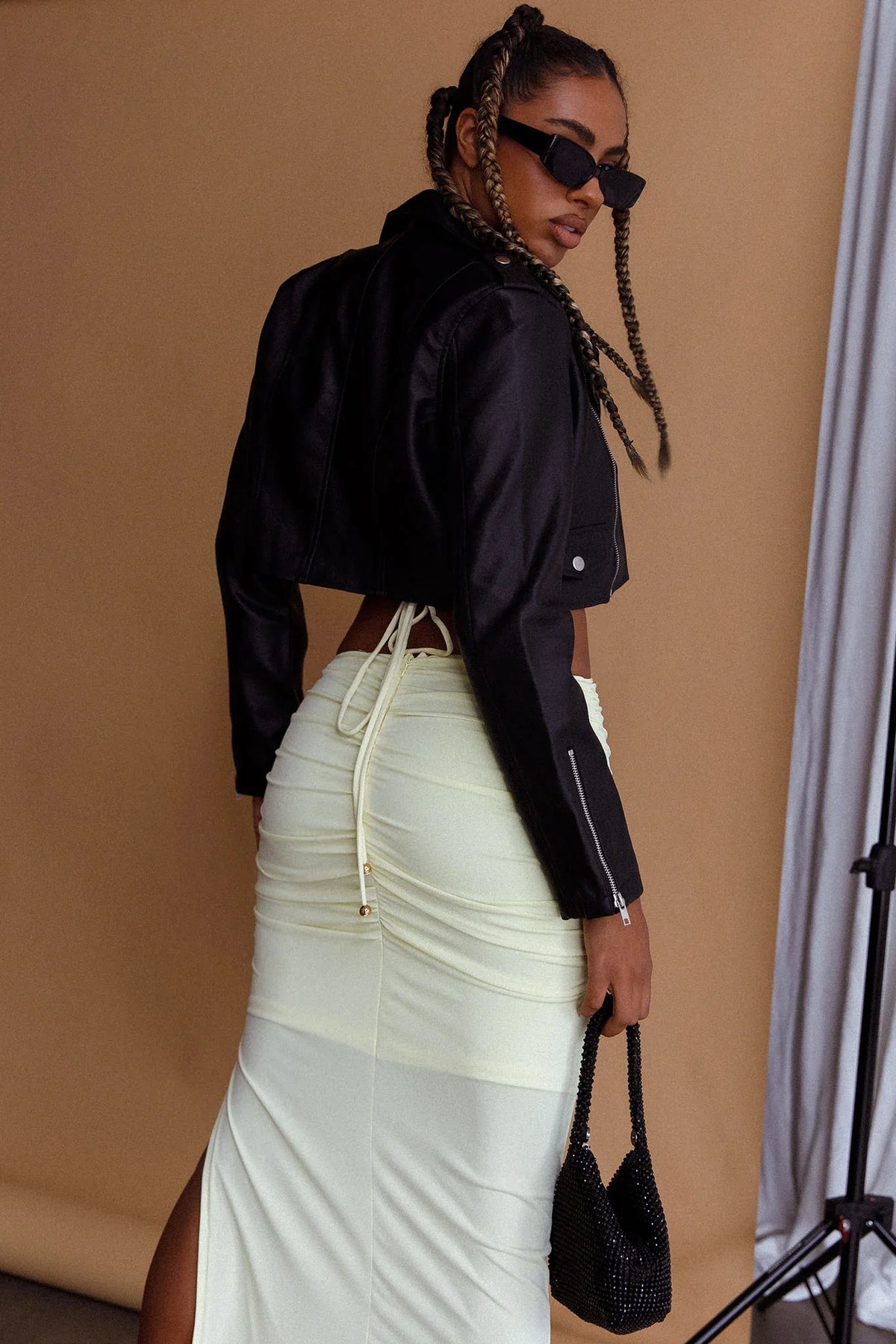 Toulouse Faux Leather Jacket Black