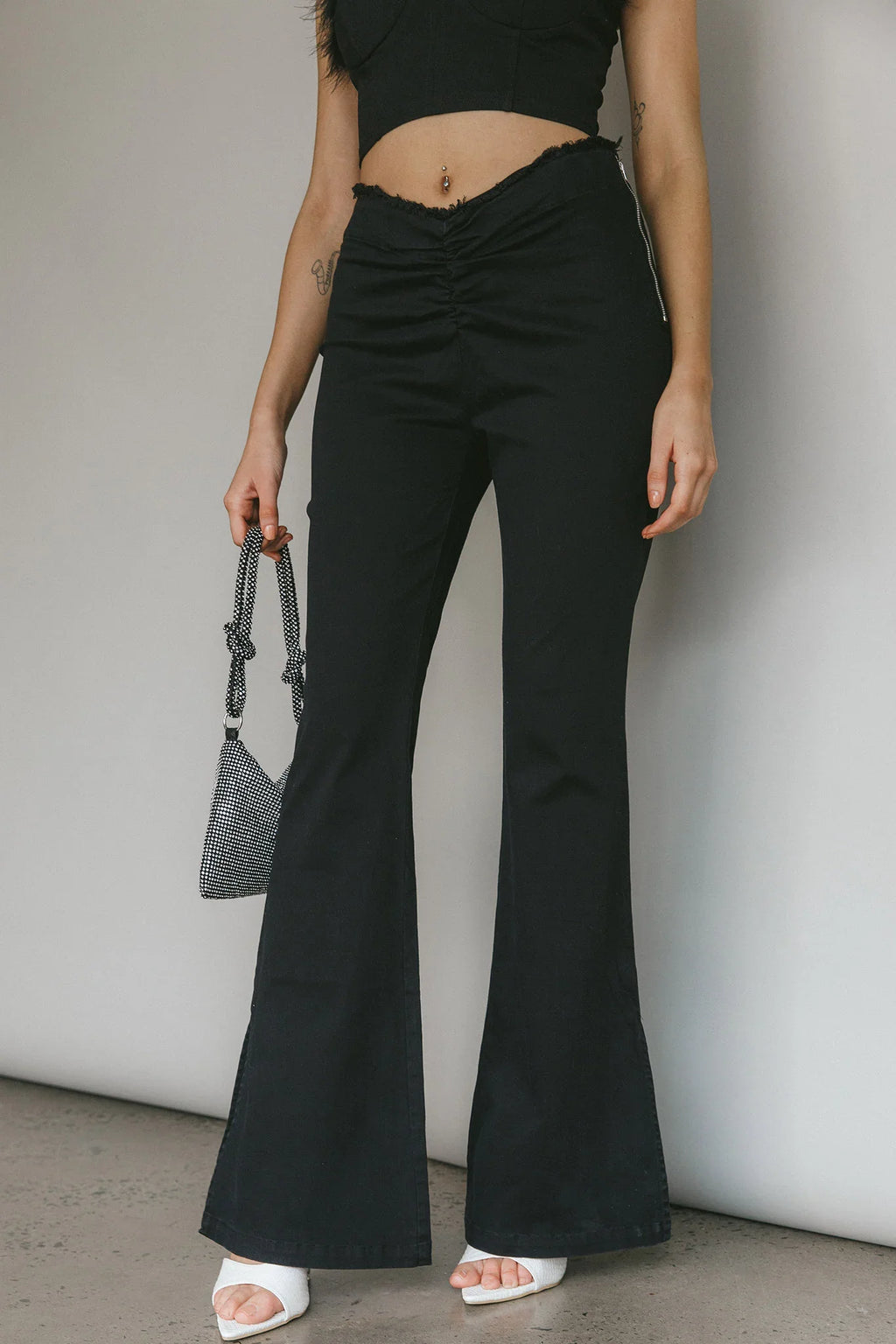 Mahla Flared Pants Black