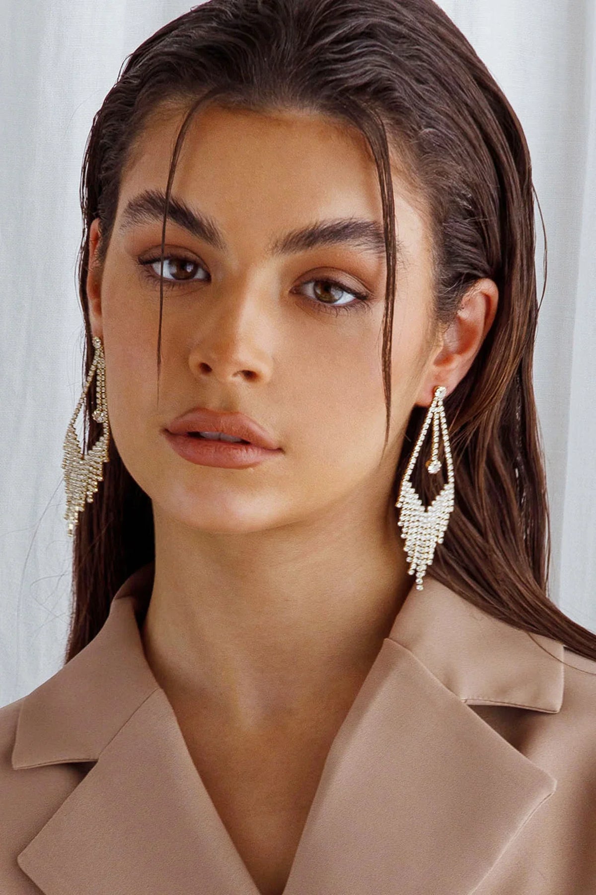 Victoria Diamante Tassel Earrings Gold