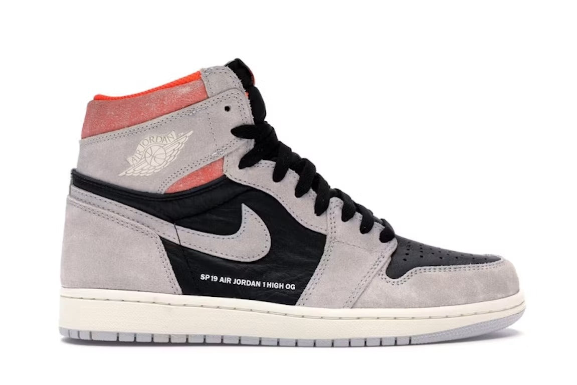 Air Jordan 1 Retro High Neutral Grey Hyper Crimson