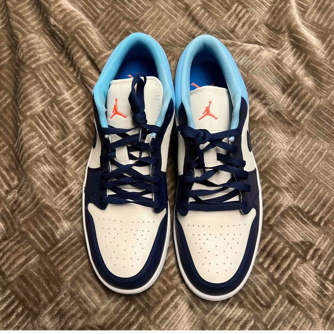 Air Jordan 1 Low Sail Blue Chill