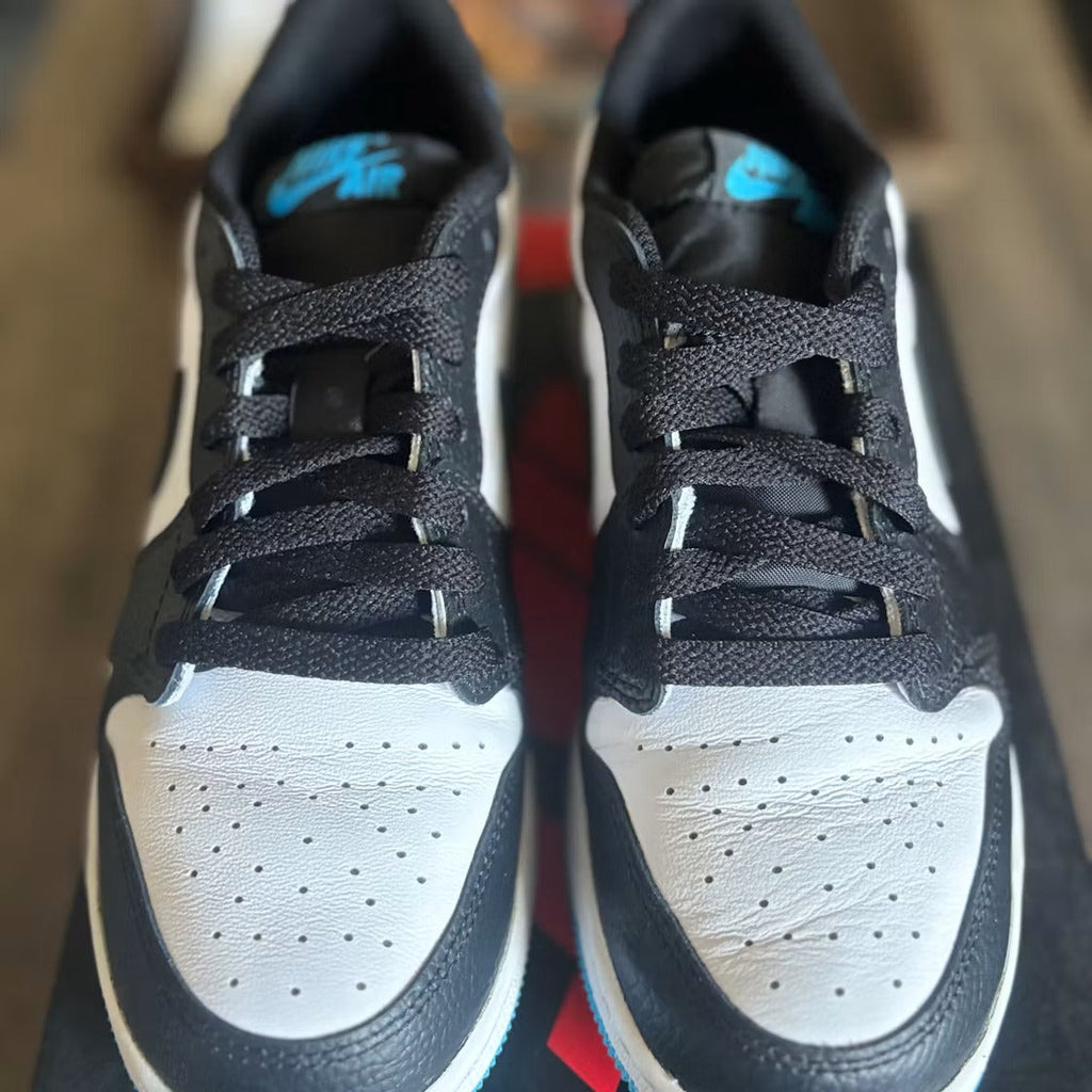 Air Jordan 1 Retro Low OG Black Dark Powder Blue (GS)