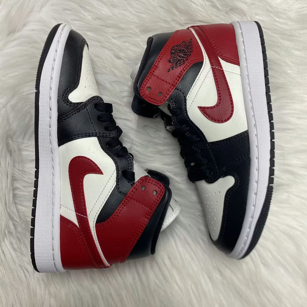 Air Jordan 1 Mid Gym Red Off Noir (Women's)
