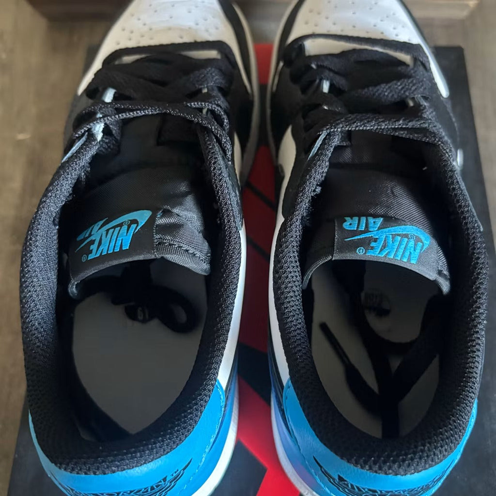 Air Jordan 1 Retro Low OG Black Dark Powder Blue (GS)