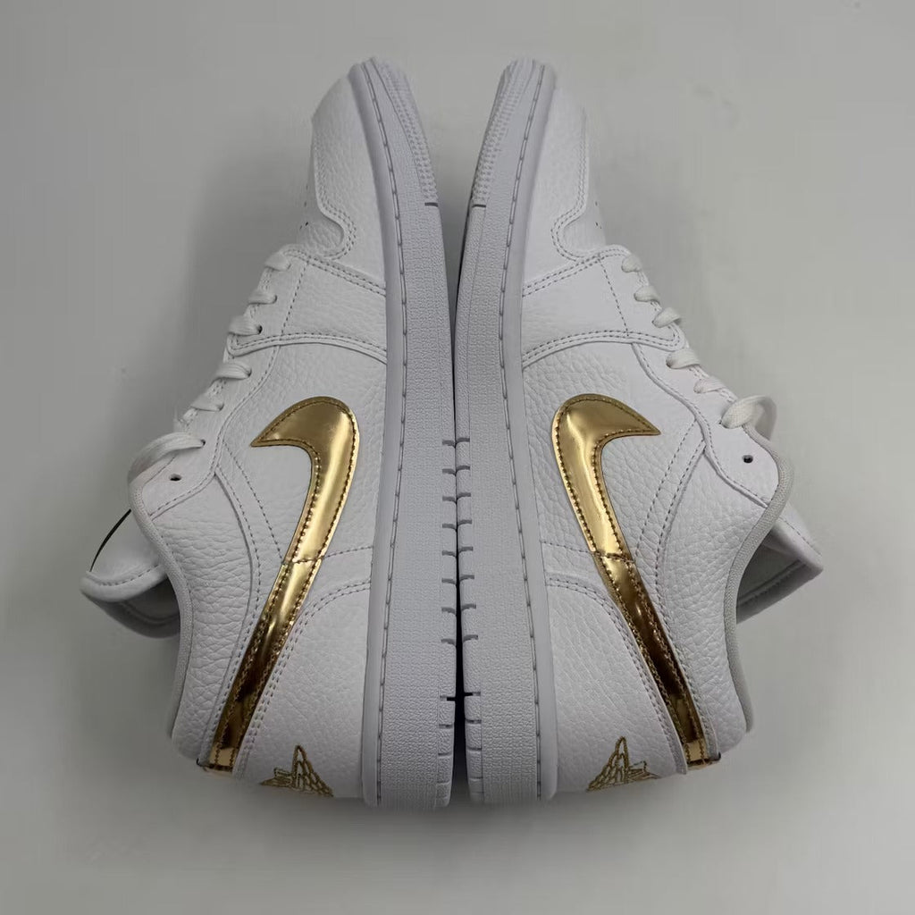 Air Jordan 1 Low White Metallic Gold (Women's)