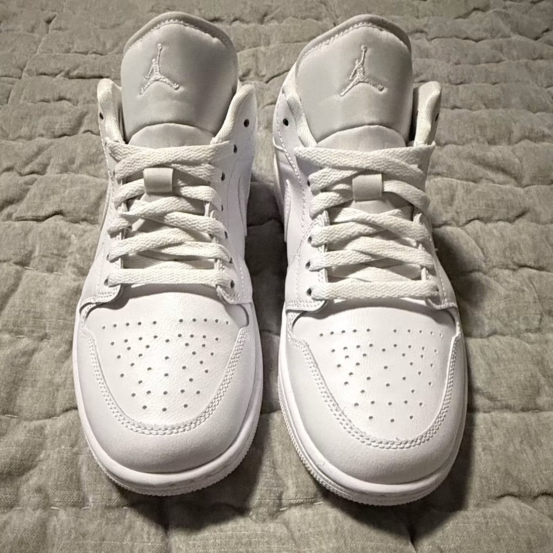 Air Jordan 1 Low Triple White (2022) (Women's)