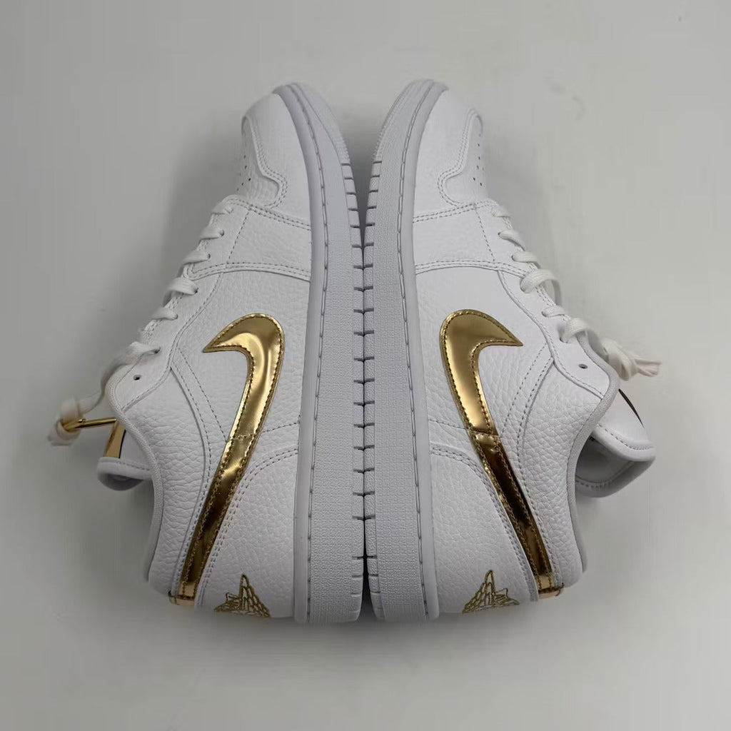Air Jordan 1 Low White Metallic Gold (Women's)