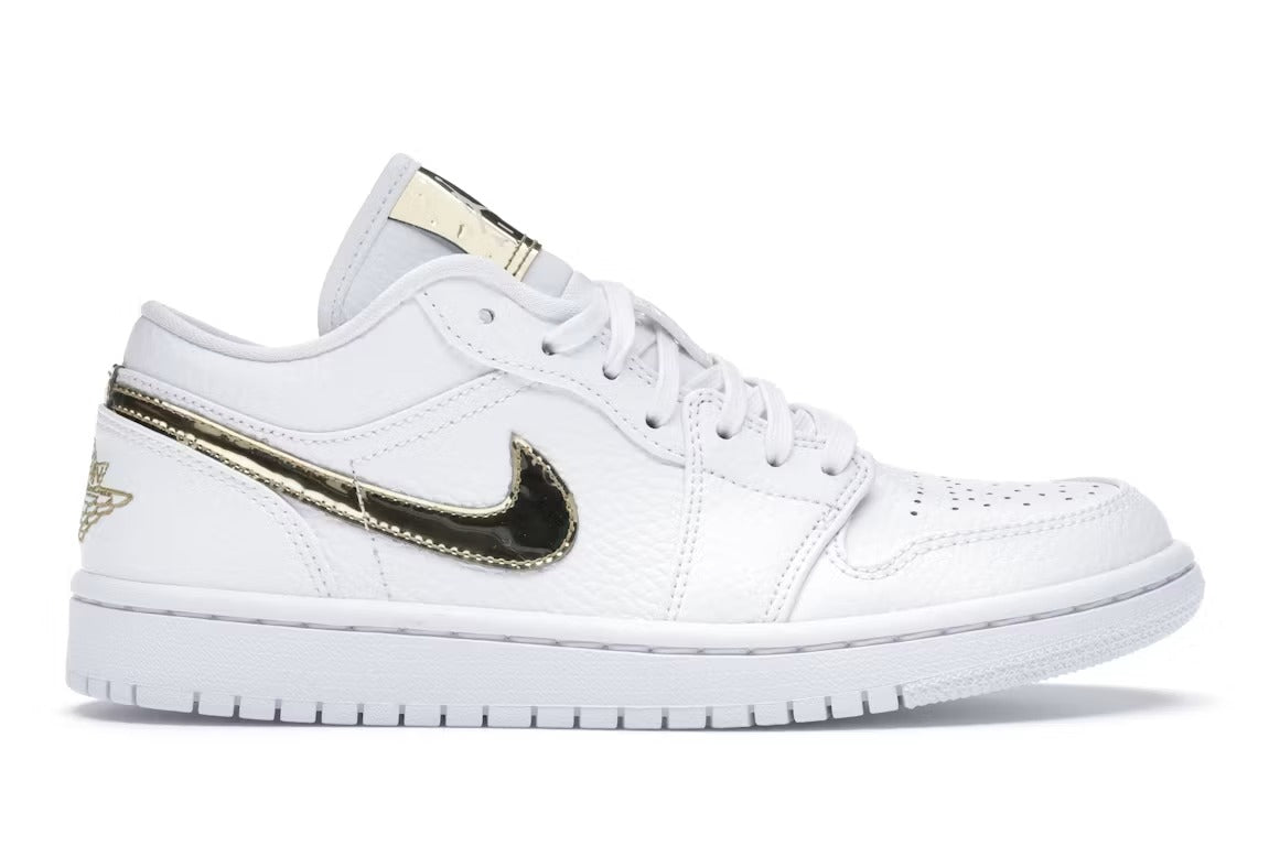Air Jordan 1 Low White Metallic Gold (Women's)