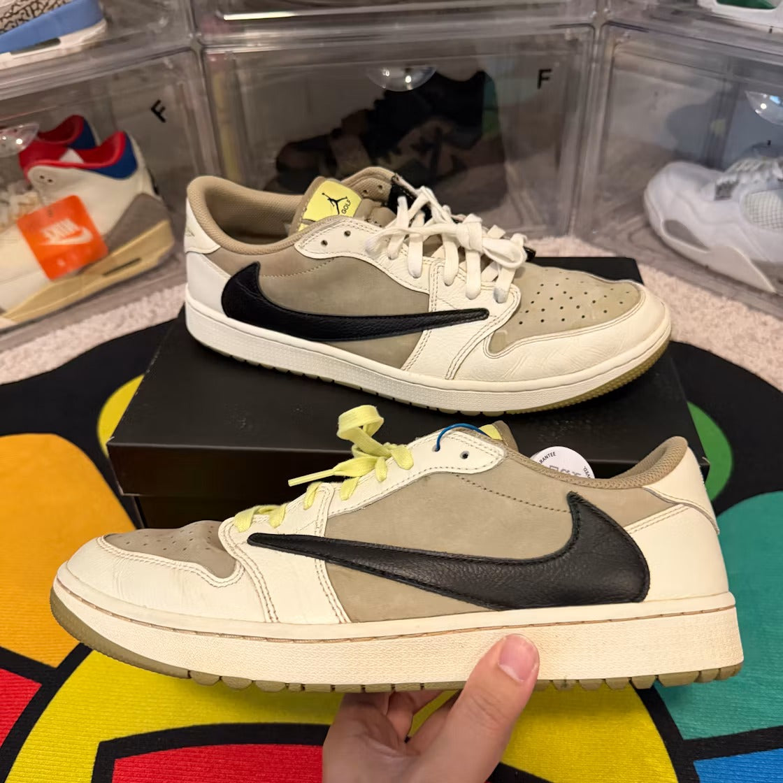Air Jordan 1 Retro Low Golf Travis Scott Neutral Olive