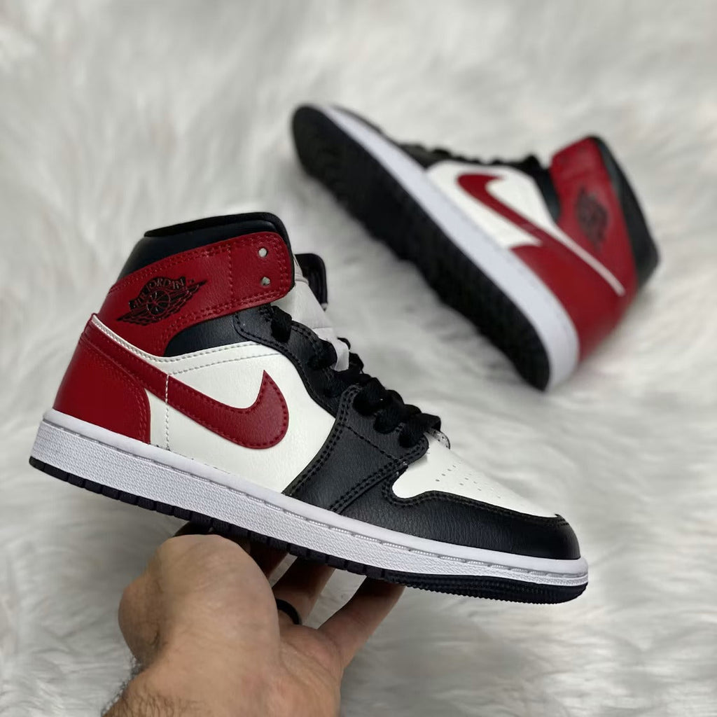Air Jordan 1 Mid Gym Red Off Noir (Women's)