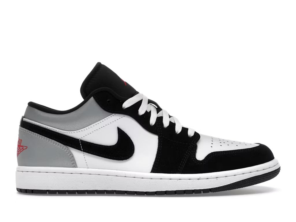 Air Jordan 1 Low SE White Fire Red Black Matte Silver