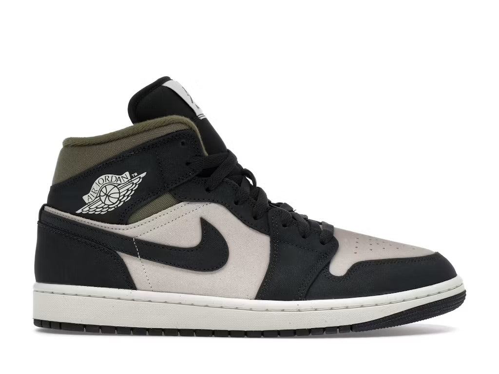 Air Jordan 1 Mid SE Off Noir Medium Olive