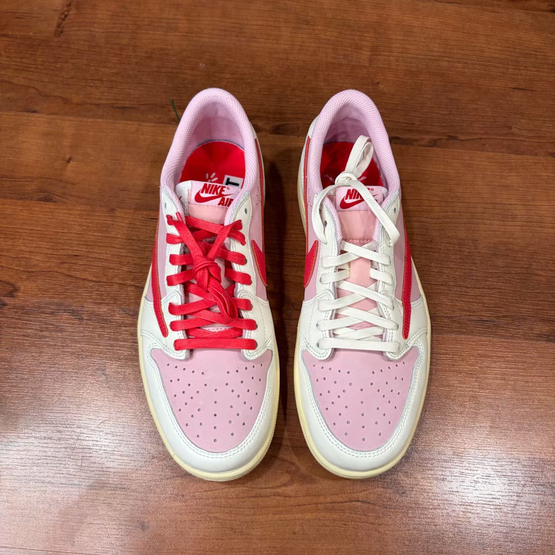 Air Jordan 1 Retro Low OG SP Travis Scott Sail Tropical Pink