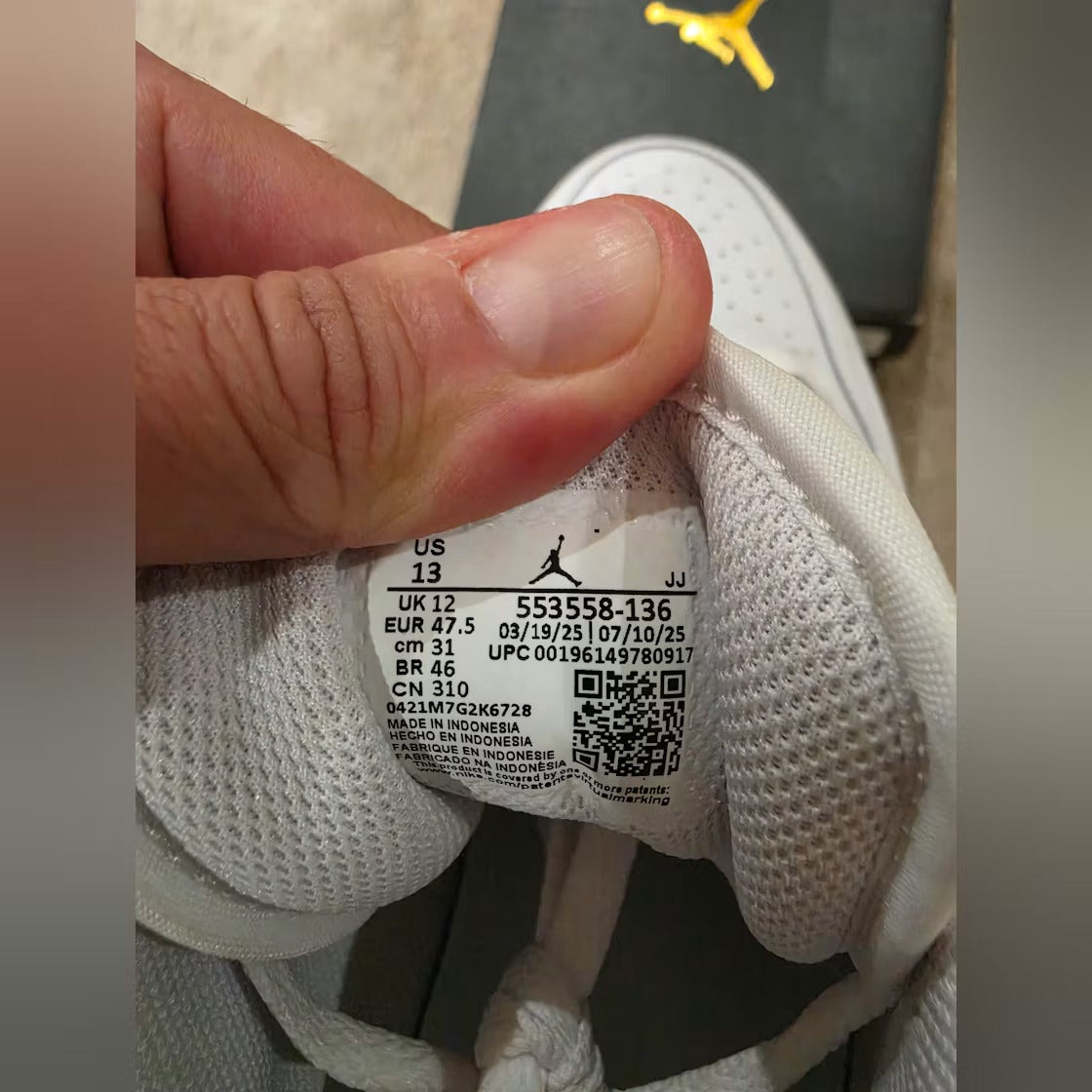 Air Jordan 1 Low Triple White