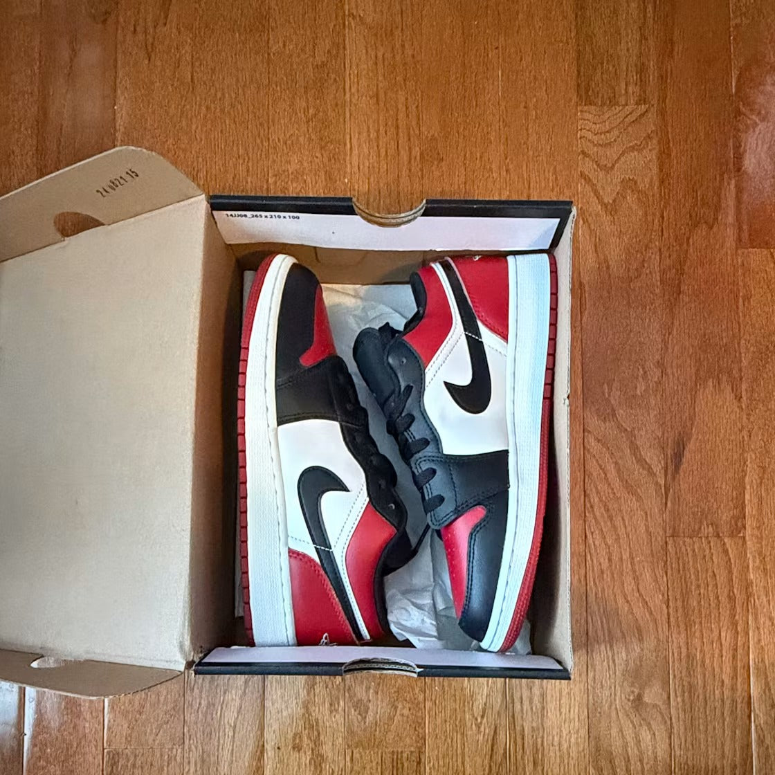 Air Jordan 1 Low Bred Toe (GS)