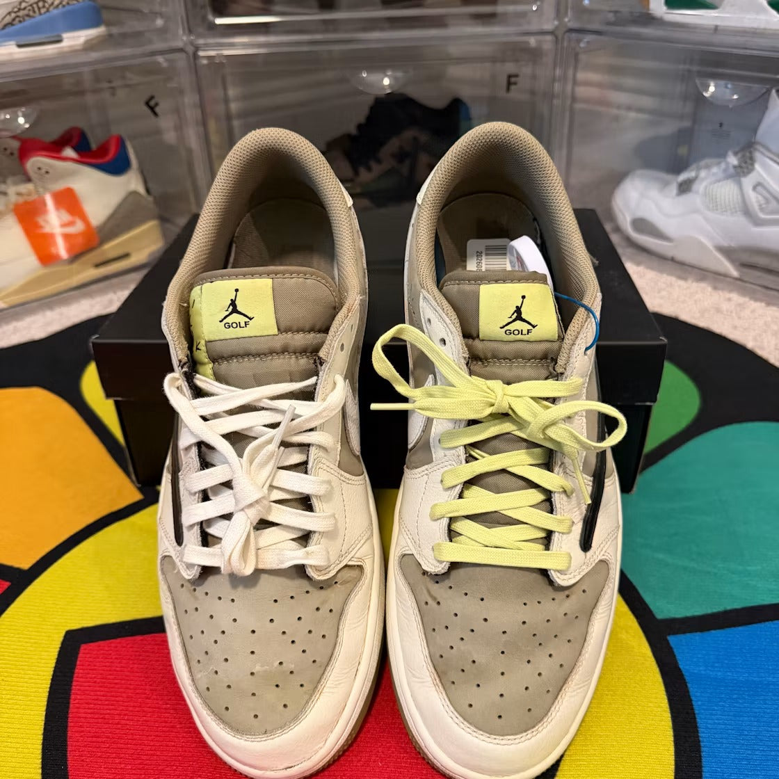 Air Jordan 1 Retro Low Golf Travis Scott Neutral Olive