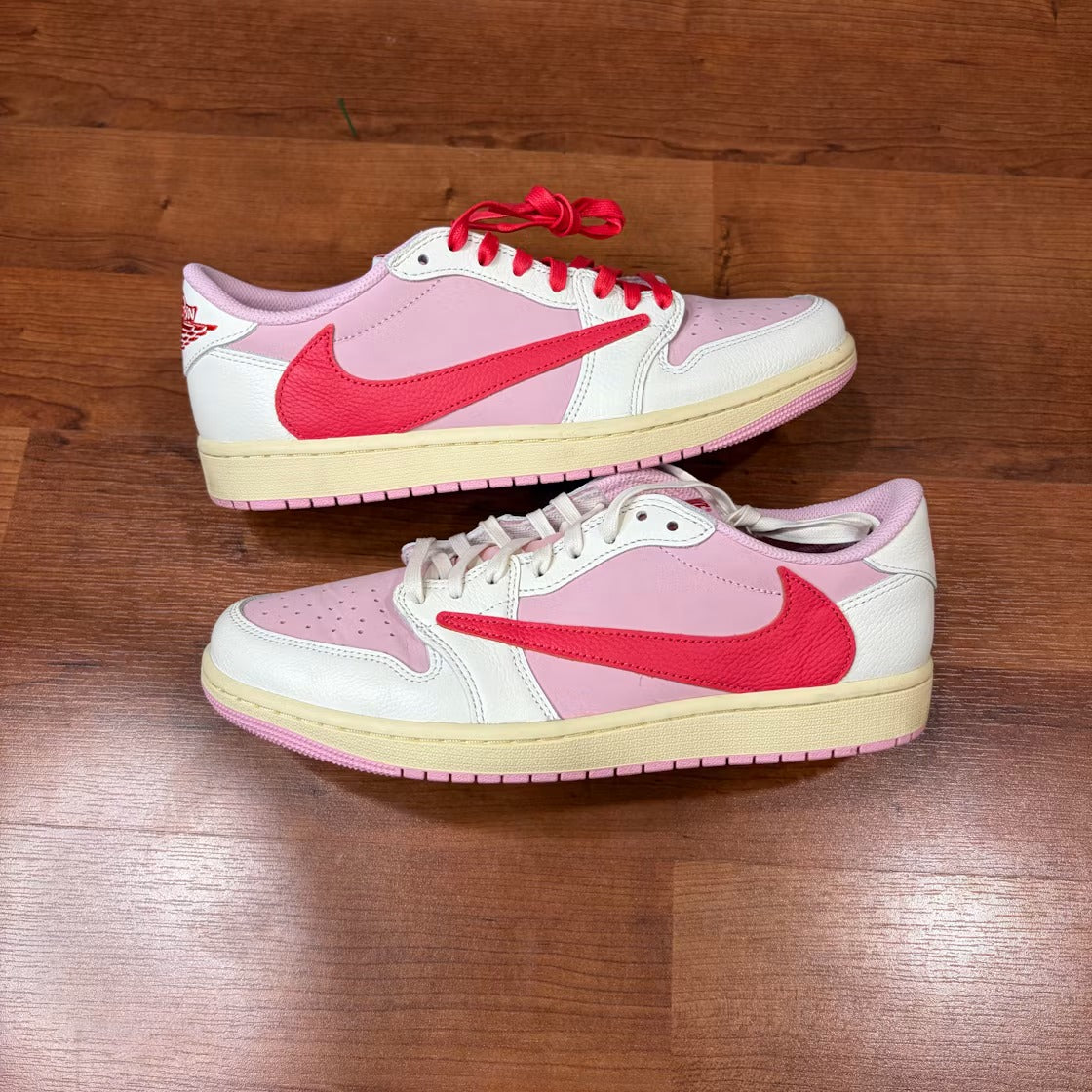 Air Jordan 1 Retro Low OG SP Travis Scott Sail Tropical Pink