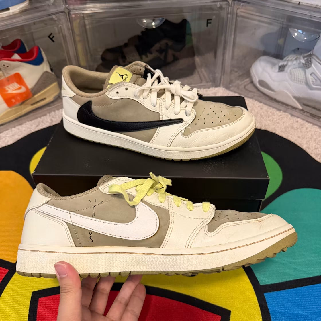 Air Jordan 1 Retro Low Golf Travis Scott Neutral Olive