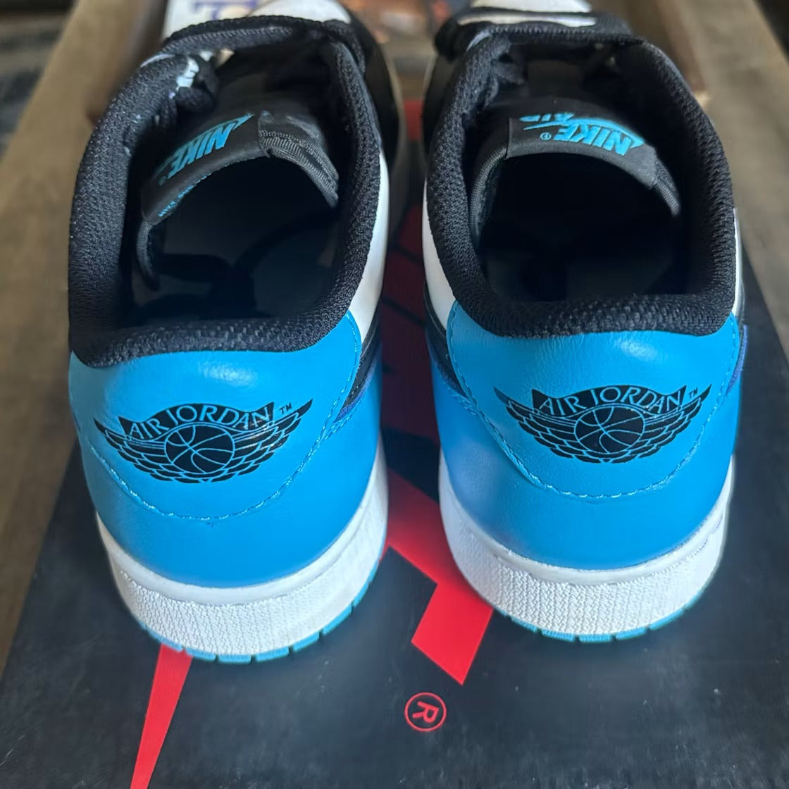 Air Jordan 1 Retro Low OG Black Dark Powder Blue (GS)