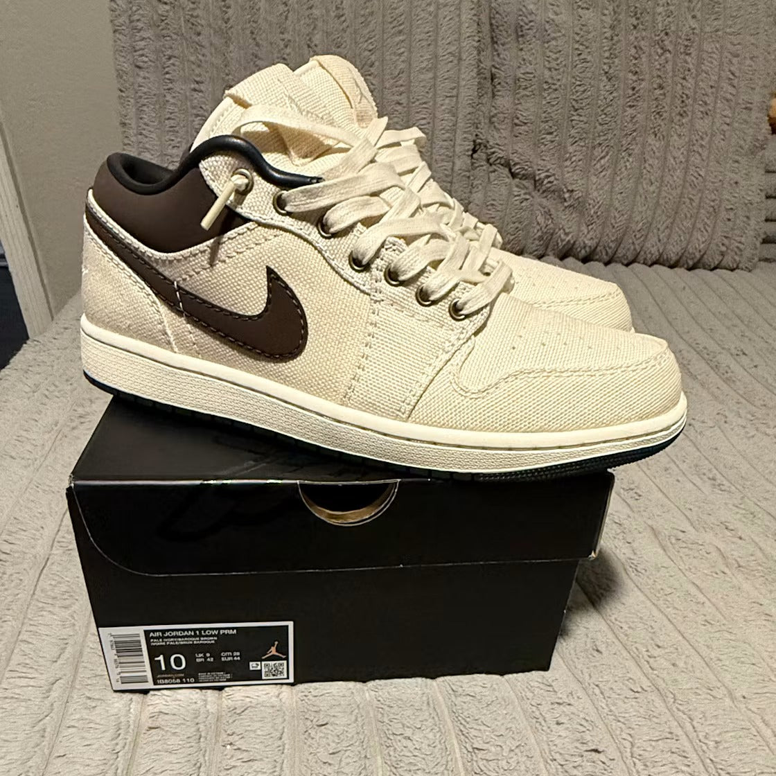 Air Jordan 1 Low Premium Pale Ivory Off Noir Baroque Brown