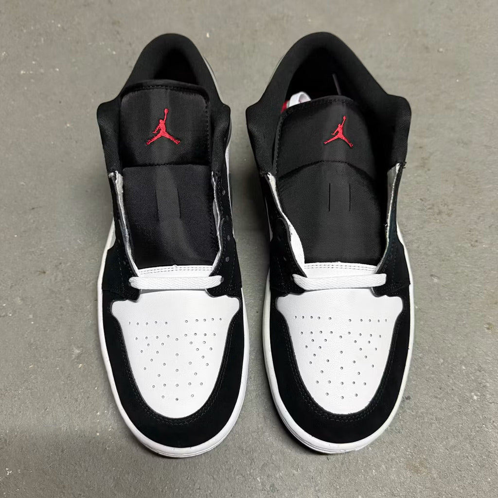 Air Jordan 1 Low SE White Fire Red Black Matte Silver