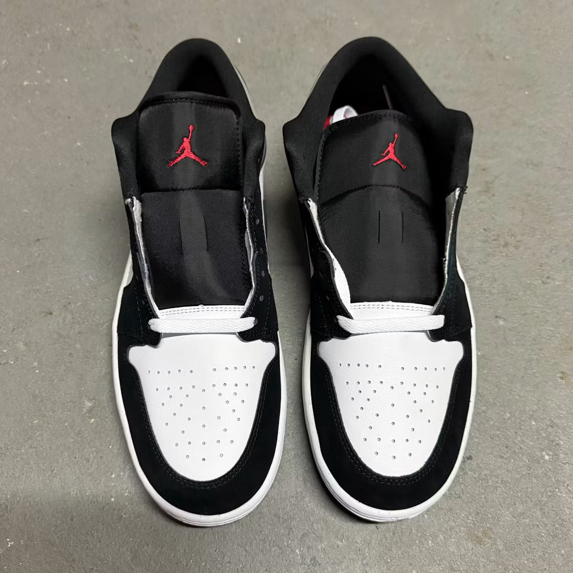 Air Jordan 1 Low SE White Fire Red Black Matte Silver