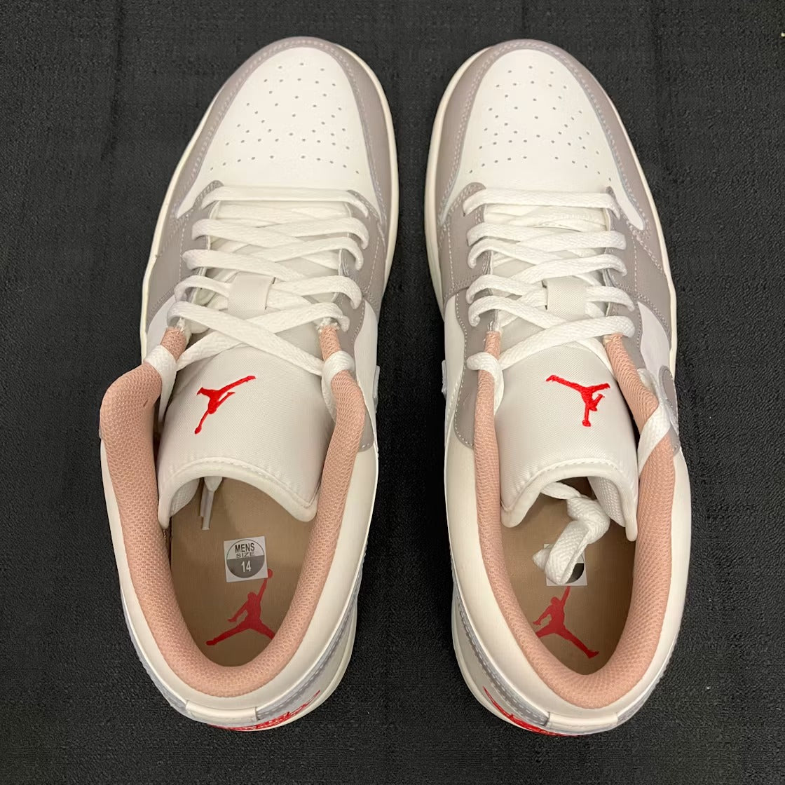 Air Jordan 1 Low Sail College Grey Rattan