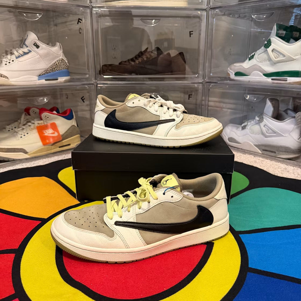 Air Jordan 1 Retro Low Golf Travis Scott Neutral Olive